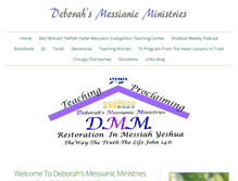 Tablet Screenshot of deborahsmessianicministries.com